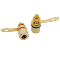 Gold Plated Speaker Post Power Amplifier Trumpeter Post Head Sound Post Banyana Banana Head Socket Audio Pile