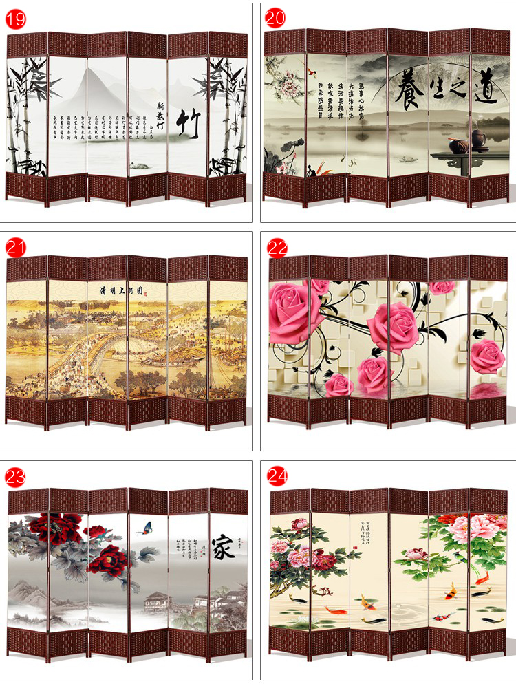 Trung Quốc màn hình phân vùng phòng khách gấp màn hình hiên phòng ngủ đơn giản hiện đại gấp di động vải vách ngăn khách sạn - Màn hình / Cửa sổ vách gỗ phòng khách