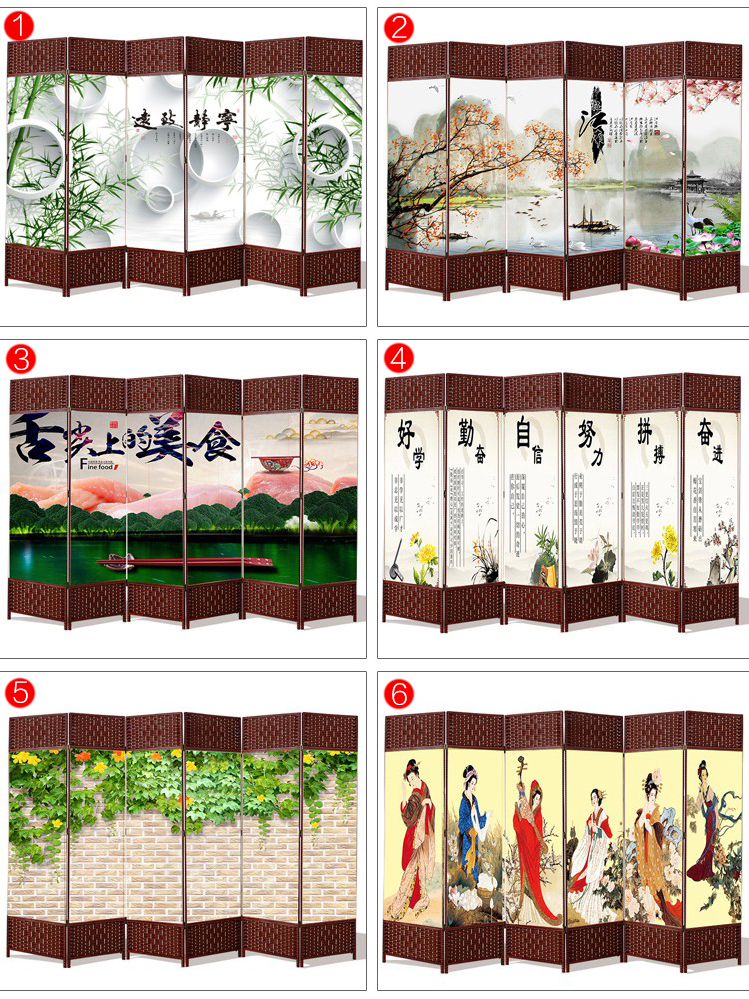 Trung Quốc màn hình phân vùng phòng khách gấp màn hình hiên phòng ngủ đơn giản hiện đại gấp di động vải vách ngăn khách sạn - Màn hình / Cửa sổ vách gỗ phòng khách