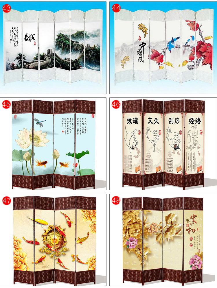 Trung Quốc màn hình phân vùng phòng khách gấp màn hình hiên phòng ngủ đơn giản hiện đại gấp di động vải vách ngăn khách sạn - Màn hình / Cửa sổ vách gỗ phòng khách