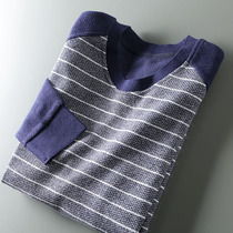 Old guest into the inner rushed Foreign Trade mens clothing cut tail goods autumn and winter round neck casual knitwear sweater mens tide