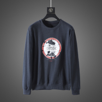 Simple Joker casual printing foreign trade Mens factory cut tail goods round neck casual letter sweater jacket