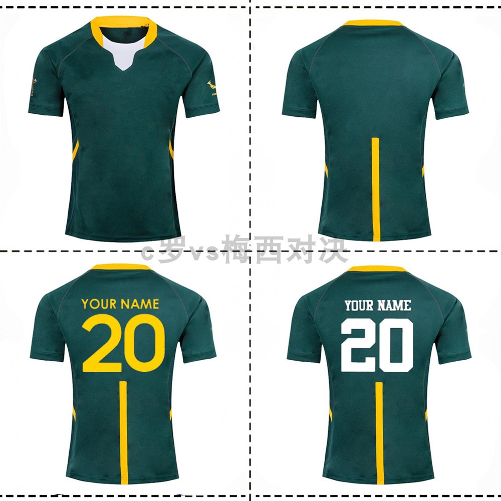 SOUTH AFRICA HOME RUGBY JERSEY 2019 South African National Team Championship Rugby Jersey
