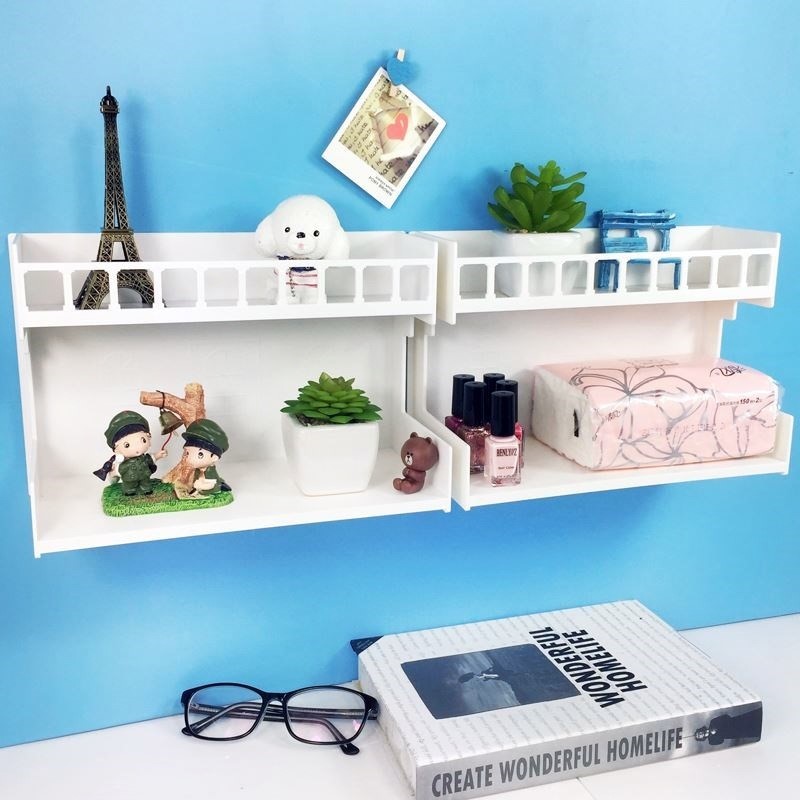 Wall-mounted)Wall adhesive storage box Mobile phone shelf) Dormitory bed kitchen bathroom storage box remote control