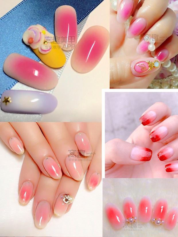 Dụng cụ làm móng Công cụ Đầu tròn Nghiêng Gradient Bút Smudge Pen Painted Pen Stamp Pen Pen Transition Pen Manicurist Pen - Công cụ Nail máy dũa móng tay