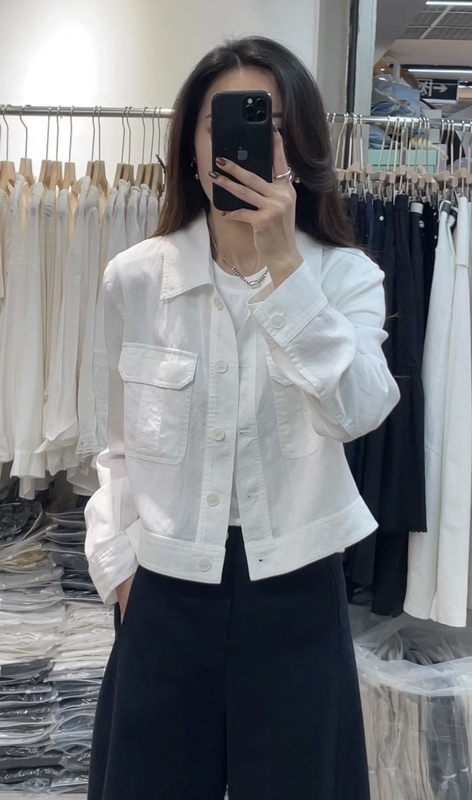 French-Style High-End Lapel Tencel Linen Short Jacket with Double Pockets, Versatile Casual Windbreaker, Sun Protection Cardigan for Women