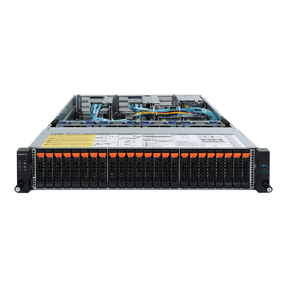 Technology Cargia R282-Z92 Z93 Two-way AMD EPYC ROME 2U rack server 7742 7702