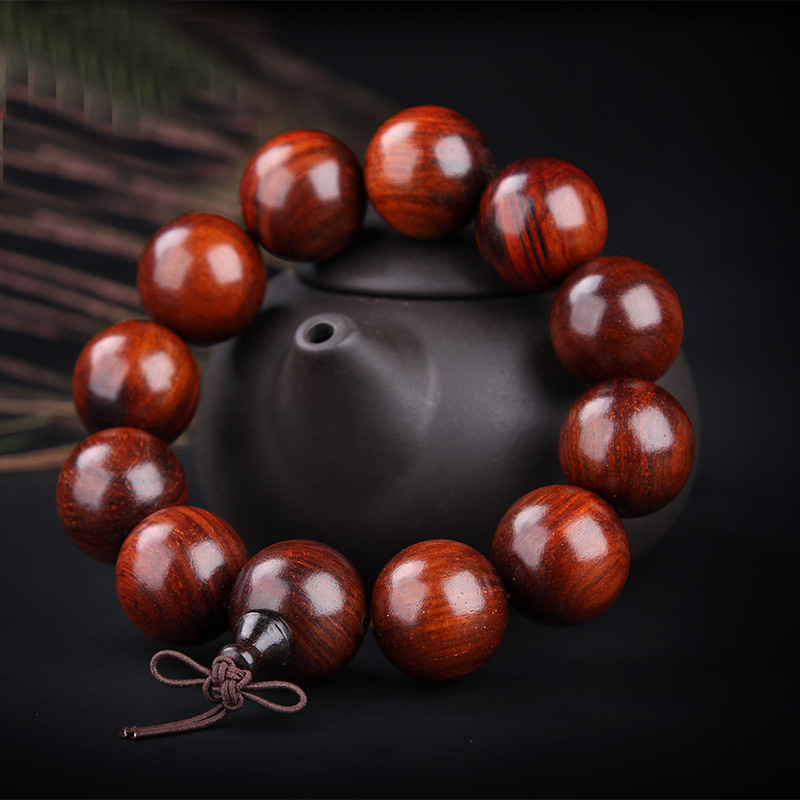 Factory direct sales boutique hot-selling Buddha bead bracelet red rosewood bracelet 2 0 hand jewelry log original color