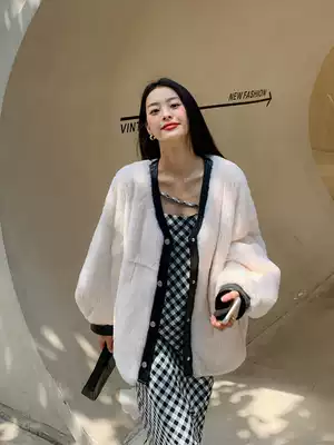 This year's popular fur Rex rabbit wool plush jacket women's leather fur one body 2021 New coat young model