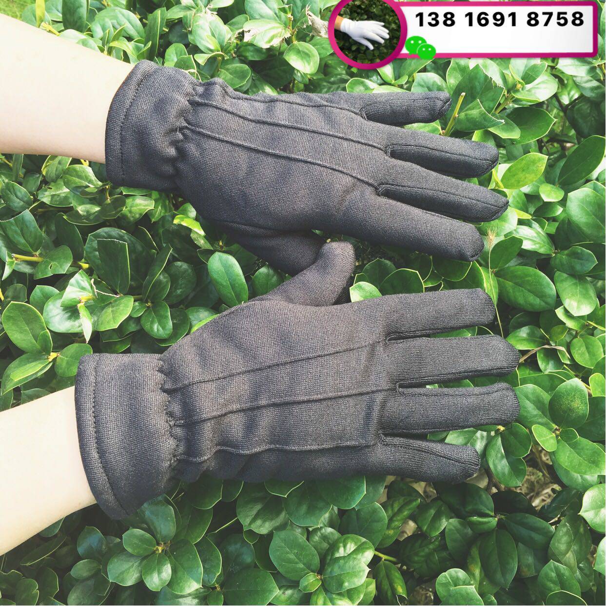 Winter new security guards on duty gift instrument cold-proof warm thickened velvet black gloves
