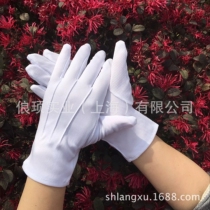 White quality concierge etiquette glue point non-slip gloves parade men and women driving security duty