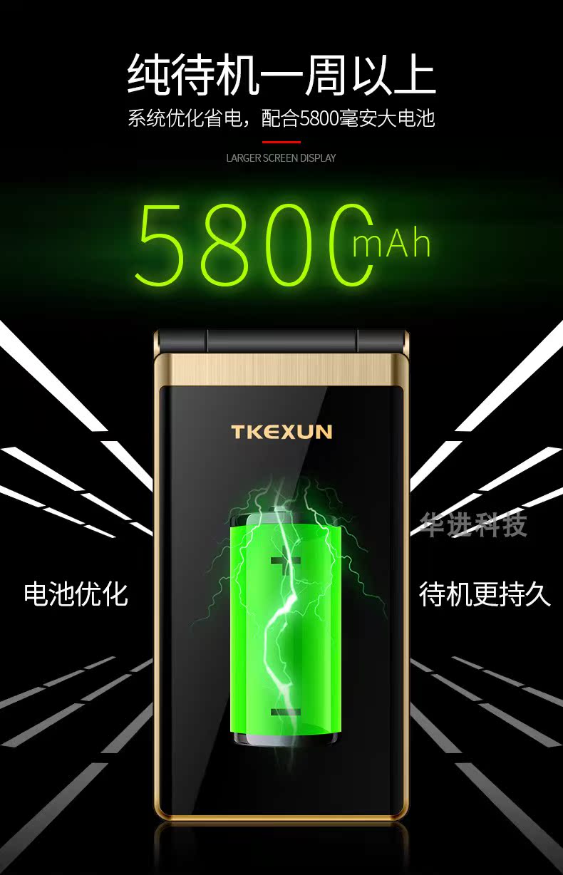 phiên bản China Unicom 3G hỗ trợ điện thoại 4G mạng máy thẻ vỏ sò cho người già già TKEXUN mù / ngày Chi nhánh M2 - Điện thoại di động mua iphone 11