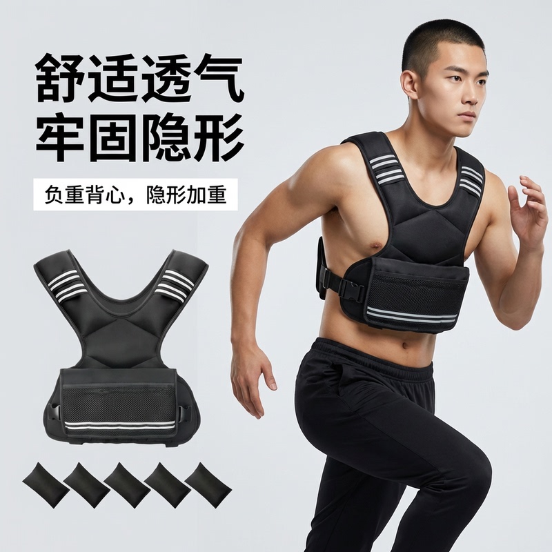 Invisible Weight-Bearing Vest, Unisex Fitness Vest, Physical Training, Running Weight-Bearing Equipment, Weighted