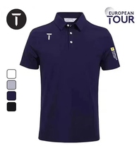 EuropeanTour Tour européen golf homme manches courtes 24 été léger et cool sport Polo à séchage rapide