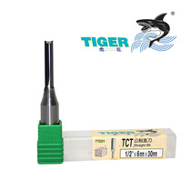 Tiger shark cutters TCT all-alloy coarse handle 1 2 double-edged straight knife computer engraving machine Woodworking cutting plate slotting knife