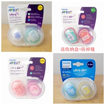 New New Avent Baby Pacifier 0-6-18 Months Baby Sleeping Silicone Macaron Six-hole Ventilation