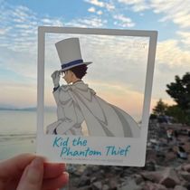 Little Red Books same anime Detective Conan and Phantom Thief Kidd three-inch acrylic drawing card