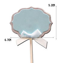 Baking Cake Decoration can write blank plug-in handwritten blessings Cards Cloud Butterfly Knot Happy Birthday