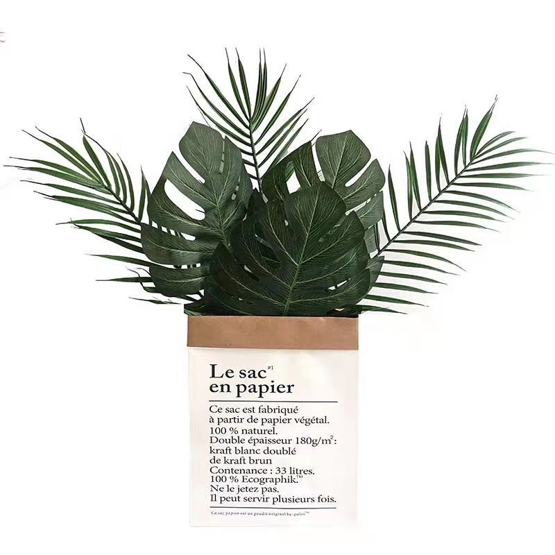 Korean wind ins creative Nordic wind leaves home decoration simulation turtle back leaf big leaf flower arrangement green plant