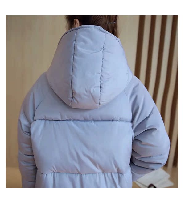 Áo khoác cotton chống mùa xuống bánh mỳ nữ mùa đông 2018 Áo khoác cotton mới phiên bản Hàn Quốc của chiếc áo khoác dài đến đầu gối bằng vải cotton BF áo phao nữ mũ lông