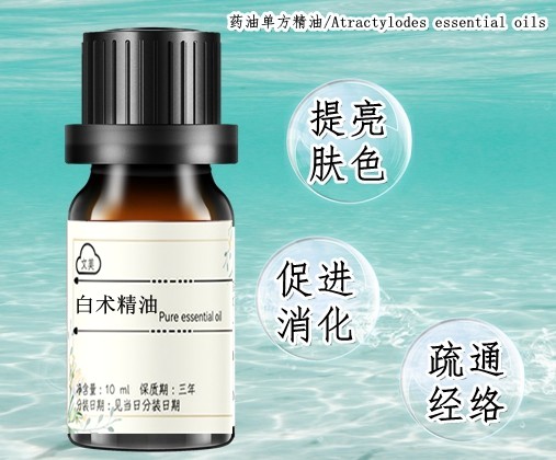 白术精油10ml 去湿健胃促消化抗氧化 单方药油 天然植物按摩 刮痧