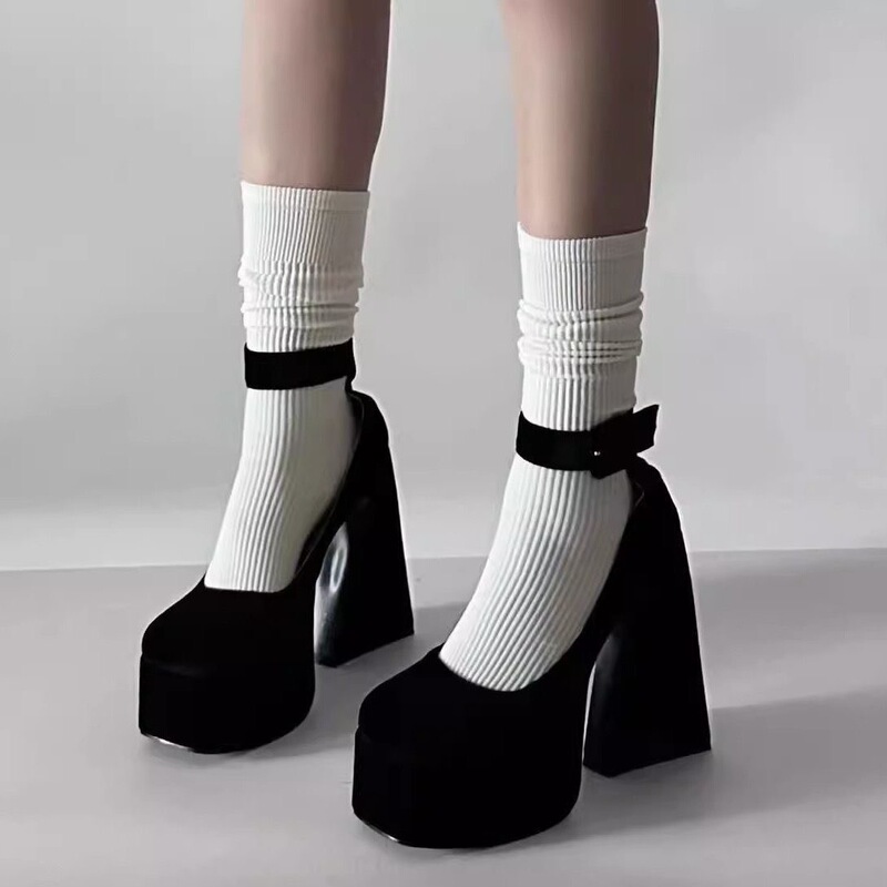 Fairy-Style Barbie Shoes, Waterproof Platform, Ultra-High Heels, Large Size, Thick-Soled Mary Jane Shoes, Chunky Heel Single Shoes, Women's Spring and Autumn Shoes Fairy-Style Barbie Shoes, Waterproof Platform, Ultra-High Heels, Large Size, Thick-Soled Mary Jane Shoes, Chunky Heel Single Shoes, Women's Spring and Autumn Shoes
