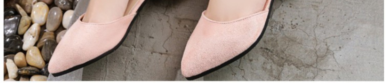 Xuân 2019 mới dày với khóa từ gót thấp với một đôi giày nữ với một đôi sandal cao gót nhọn 3cm dép sandal nữ