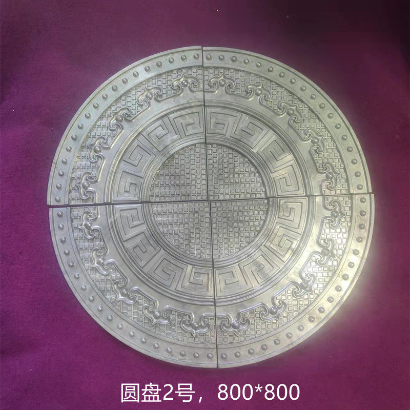 Aluminum Art Iron Art Gate Accessories Guard Rail Fence Balcony Floral Die Casting Aluminum free of welding screws mounting disc lotus fish