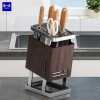 2025 New Stainless Steel Kitchen Knife Holder Storage Rack Countertop Multifunctional Knife Integrated Storage Kitchen Knife Holder