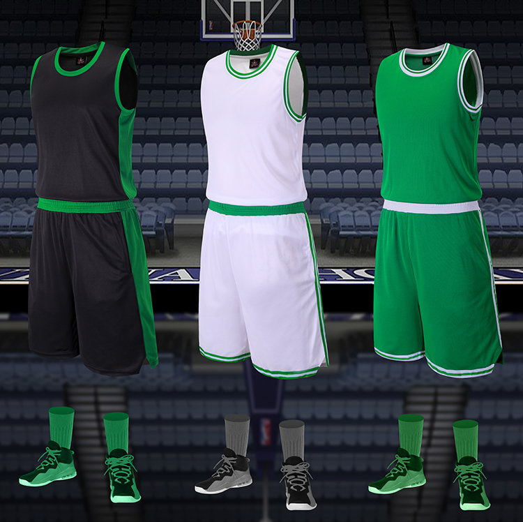 Celtics basketball suit Star basketball suit for children's juvenile basketball suit