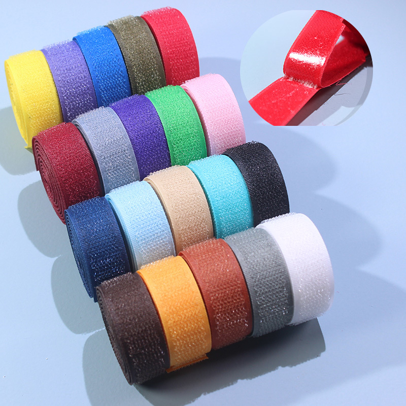 2cm Colorful Strong Double-Sided Hook and Loop Tape with Adhesive Backing, Nylon Fastener Hook and Loop Self-Adhesive Screen Window Fastener 2cm Colorful Strong Double-Sided Hook and Loop Tape with Adhesive Backing, Nylon Fastener Hook and Loop Self-Adhesive Screen Window Fastener