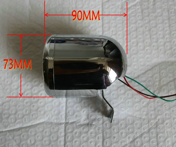 Hongri Electronics 18 năm mới 70MM xe máy tachometer vôn kế chuyển đổi dụng cụ chrome mét nhà ở