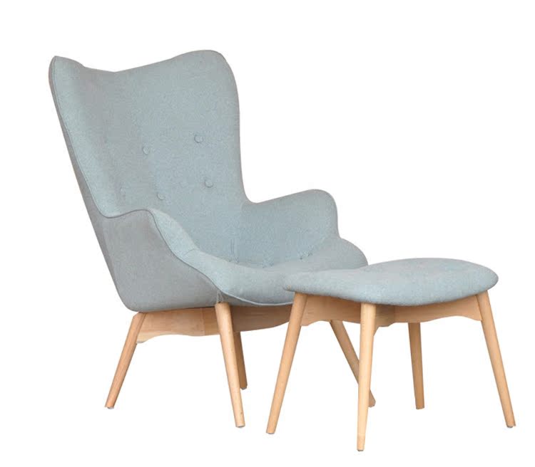 Ghế vải Bắc Âu Ghế lười giải trí Sofa ghế hoa cánh hoa thiết kế nội thất ghế ngồi có thể ngả ghế tiffany