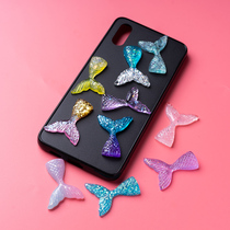 Resin Mermaid Tail DIY Cream Drip Glue Cell Phone Shell Accessories Small Accessories Key Button Earrings Material