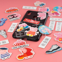 Acrylic Patch Small Pig Peech Series DIY Cell Phone Shell Small Accessories Small Accessories Basket Sneakers patch