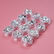 Gold foil silver foil tin paper 12 color paper box DIY handmade crystal drop filler jewelry accessories