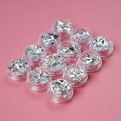 Gold foil Silver foil Tinfoil 12 color paper box DIY handmade crystal glue filler Jewelry accessories