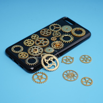 Raymond half coffee DIY drop glue phone case gear metal multi-specification mixed color phone case accessories