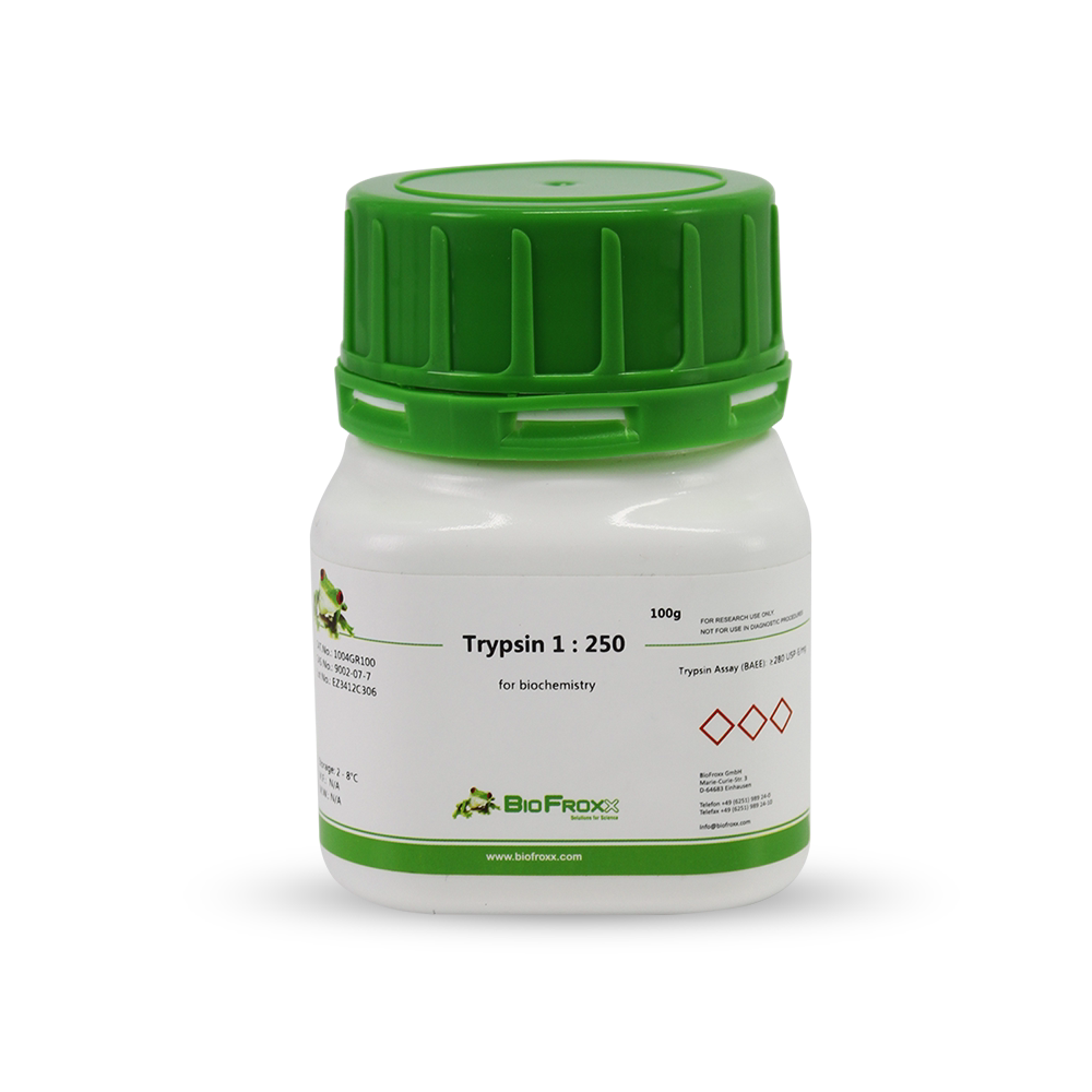 BioFroxx 1004GR100 胰蛋白酶1:250 100g