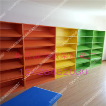Bookcase Book display cabinet display rack Wooden shelf Library display cabinet Audio-visual shelf Stationery store display cabinet Childrens cabinet