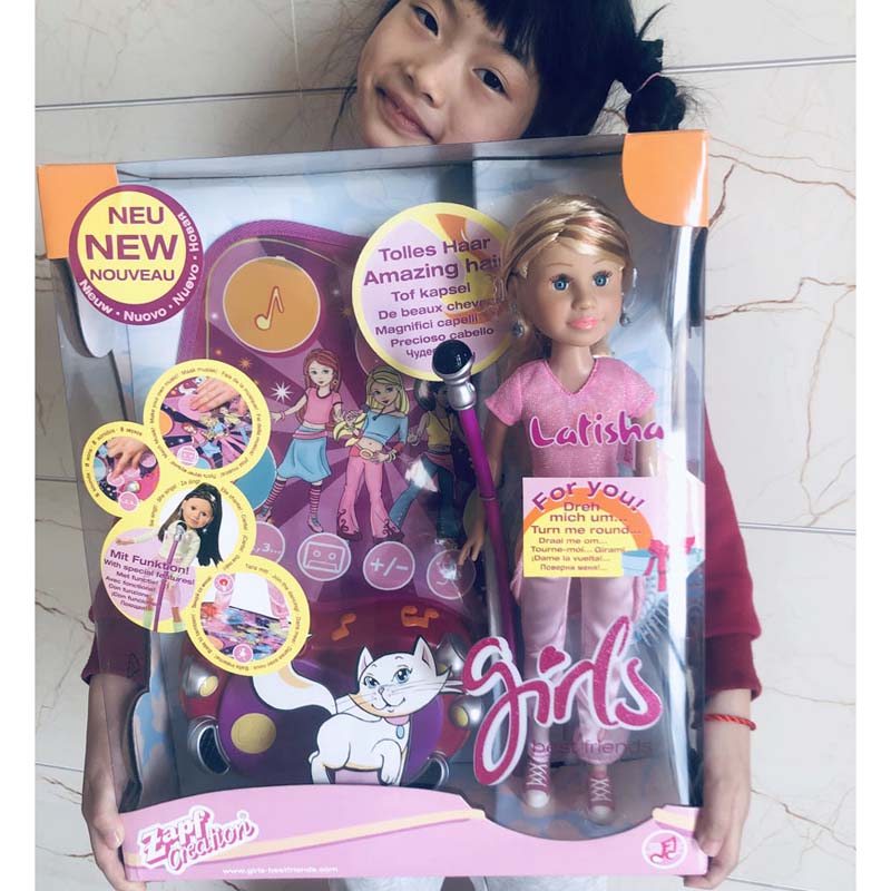 Export German Schaff simulation soft rubber doll girl princess oversized luxury 61 children's birthday gift set