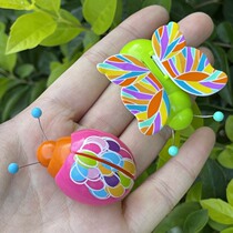 Export sound and light simulation insect butterfly ladybug fingertip electric Mini cute boys and girls play Home Toys