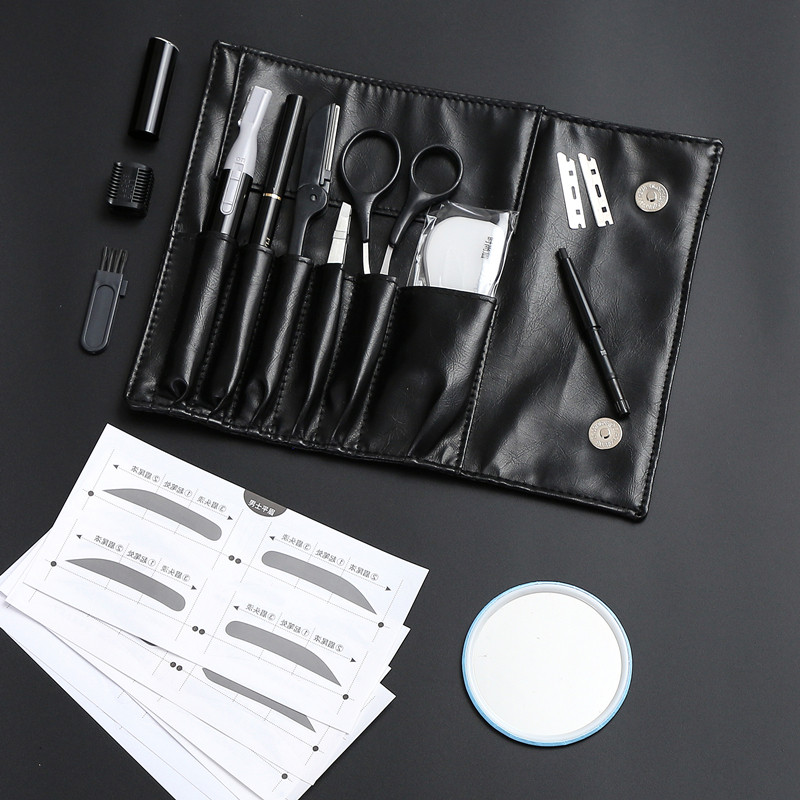 Eyebrow pencil men's special natural black waterproof anti-sweat electric eyebrow trimmer eyebrow trimmer eyebrow trimmer tool set