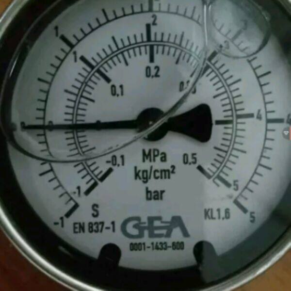 GEA original pressure gauge EN 837-1