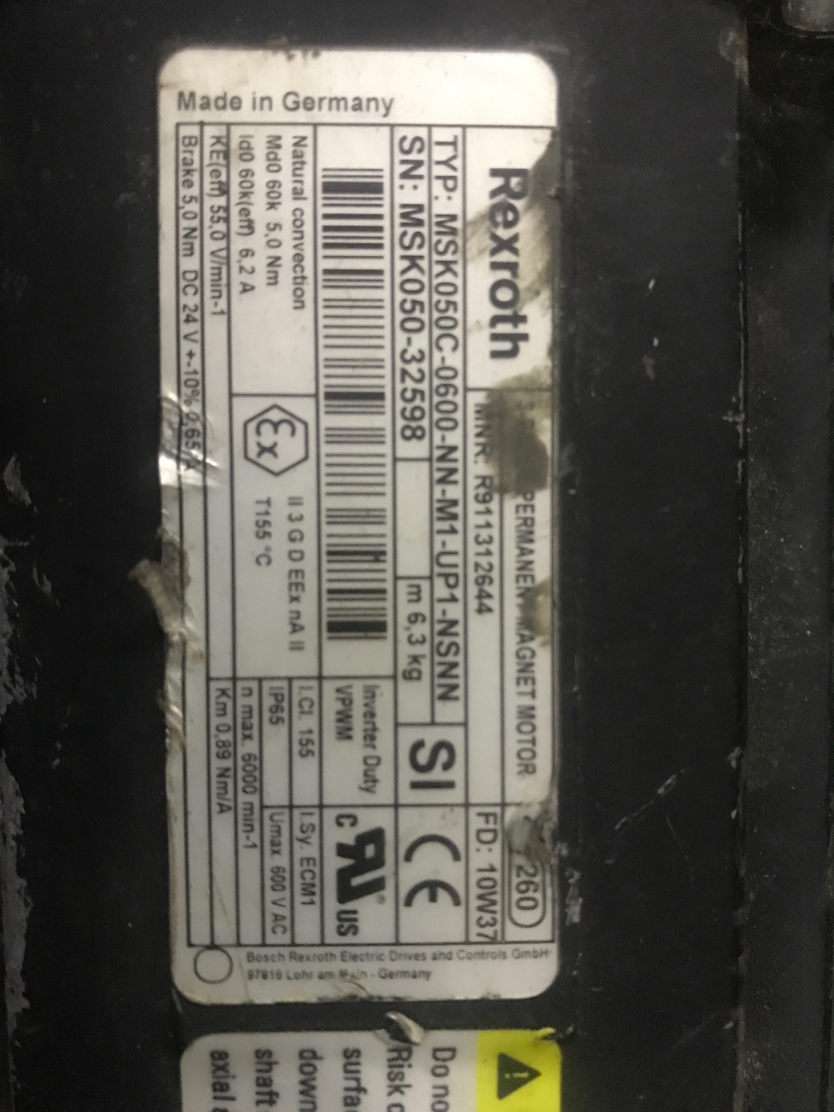 The Rolex servo motors MSK050C-0600-NN-M1-UP1-NSNN sales can also be repaired 