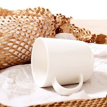 Green honeycomb Kraft paper buffered cowhide honeycomb paper water chestnut cowhide packaging paper pull net paper packaging tile nest