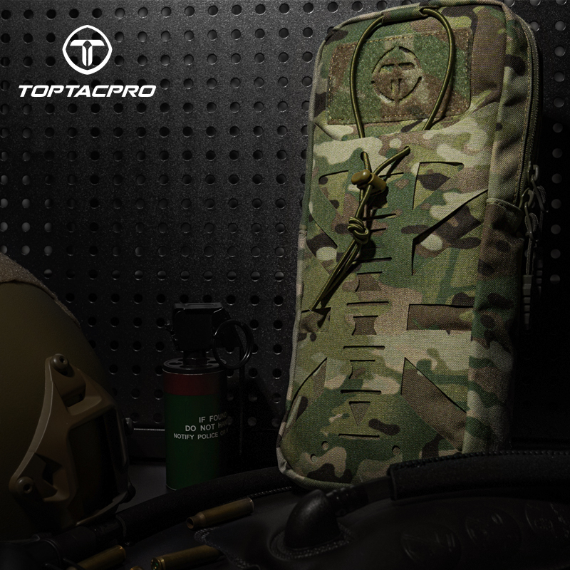 TOPTACPRO tactical LBT water bag outdoor 1L water bag includes liner MOLLE expansion package matting