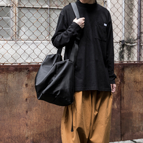 ABOYS Mens Casual Messenger Bag Mens Tide Brand Large Capacity Sports Fitness Student Shoulder Japanese Travel Bag Women