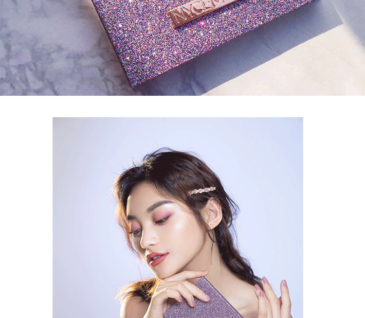 NYCEMAKEUP bóng mắt nữ hạt sequin mờ nghiền khoai tây lấp lánh mười hai màu kim cương tím ins siêu lửa mắt - Bóng mắt phấn mắt huda beauty