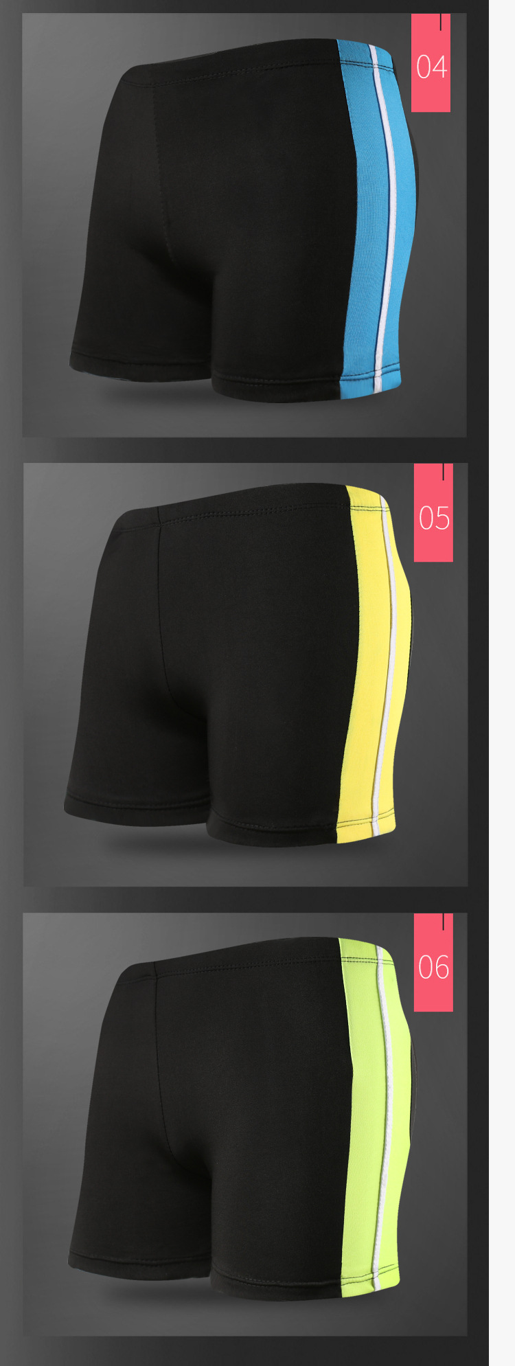 Bơi quần năm mảnh quần bơi nam boxer kính bơi mũ phù hợp với thiết bị bơi quần bơi áo tắm nam - Nam bơi đầm quần bơi boxer nam